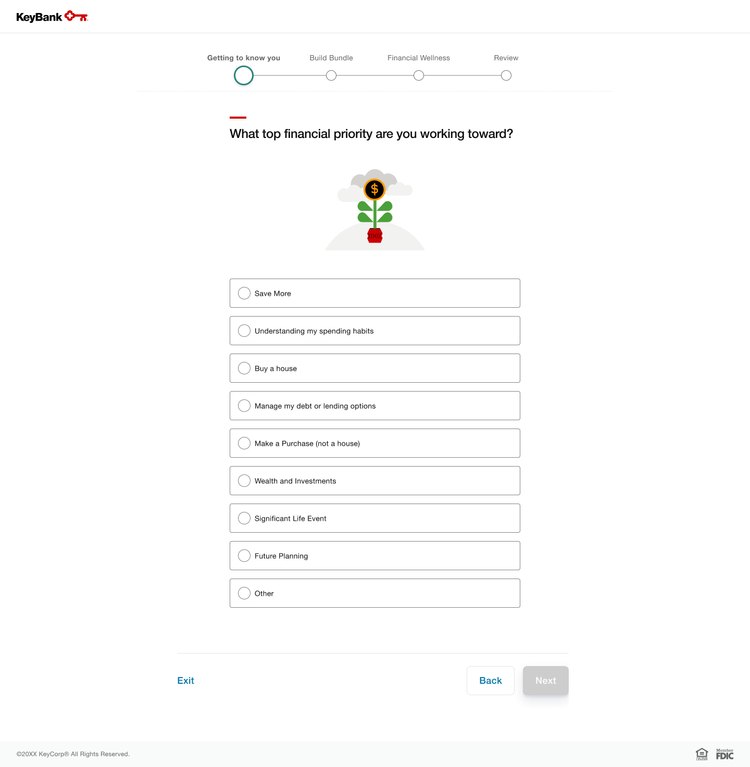 Financial Wellness Review — goal-setting step